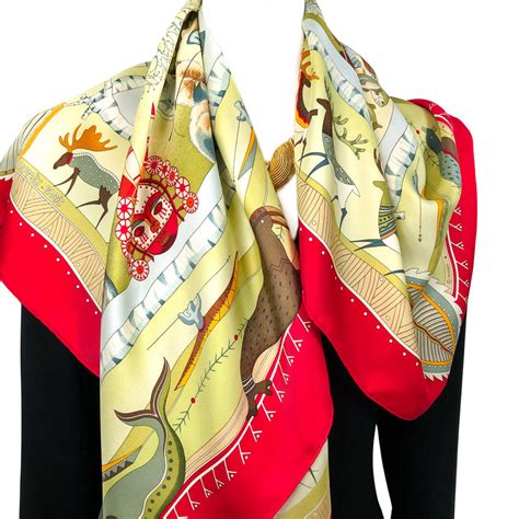 hermes la vie du grand nord scarf|La Vie du Grand Nord Hermes Silk Scarf GRAIL .